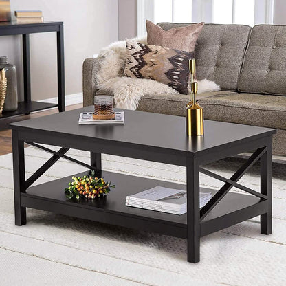 Lecut 39.56” L Concise Style Coffee Table Oxford Console Table