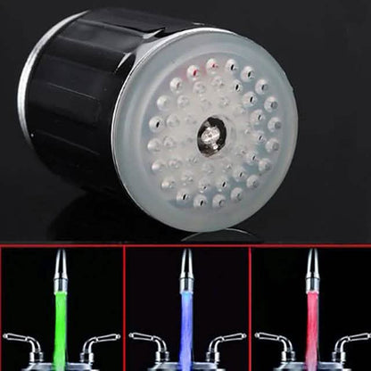 LED Light Water Faucet Tap Heads Glow LED Shower Stream
