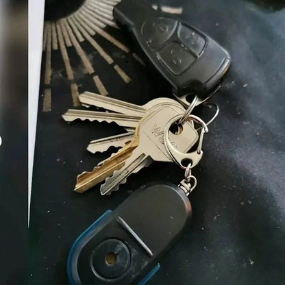 LED Whistle Key Finder Flashing Beeping Sound Control Alarm Anti-Lost Key Locator Finder Tracker With Key Ring