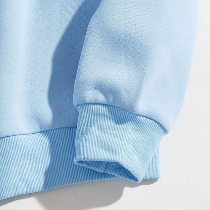 Letter Graphic Thermal Lined Sweatshirt