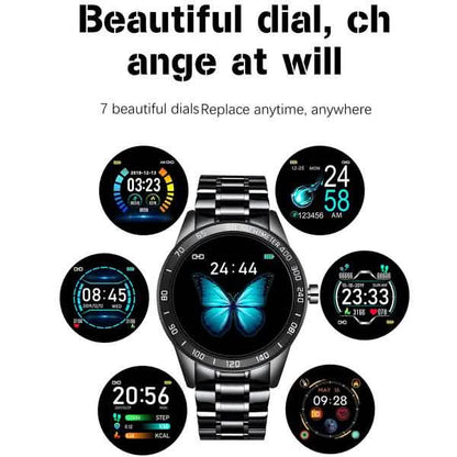 LIGE Steel Band Smart Watch