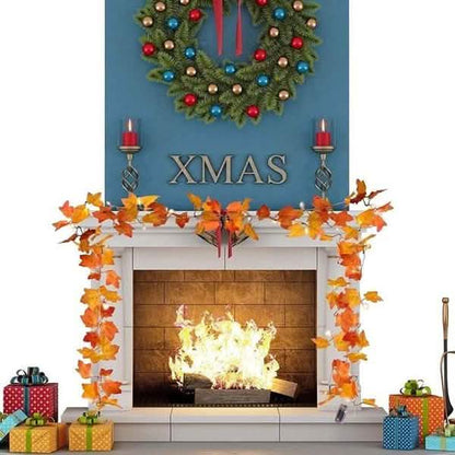 Lighted Fall Garland 40 LED String Light