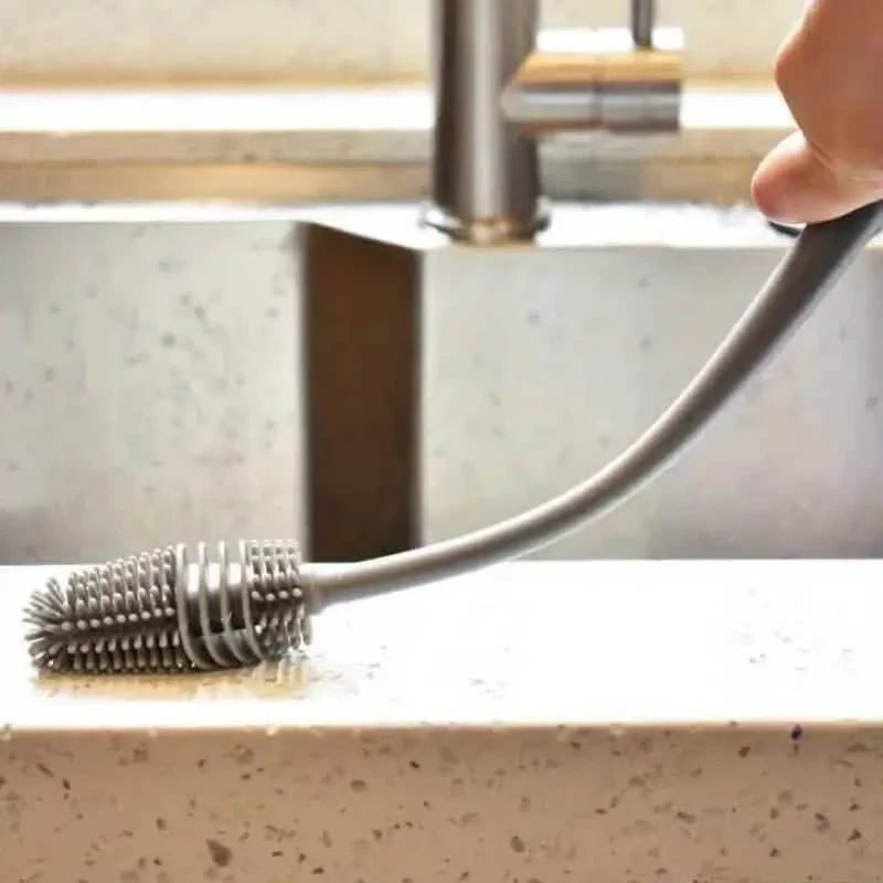 Long-Handle Silicone Cup & Bottle Brush