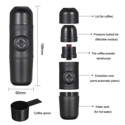Manually Operated Portable Coffee Maker Espresso Machine