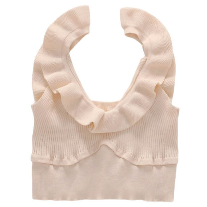 Meihuida Women's Sleeveless V Neck Crop Tops