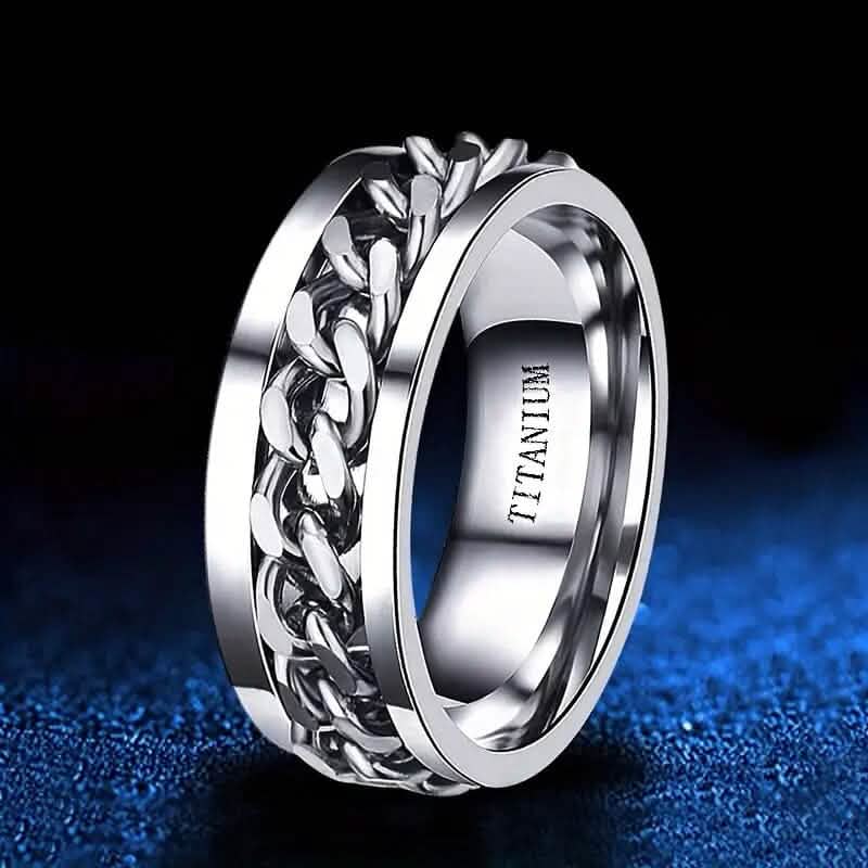 Men's 8mm Titanium Steel Ring