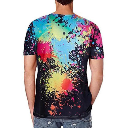 Men's T-shirt 3D Print Print Short Sleeve Going out Tops Streetwear