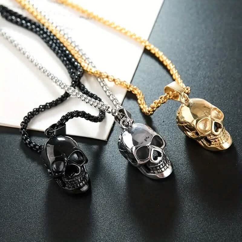 Men's Titanium Steel Skull Necklace