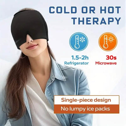 Migraine Relief Double Layer Gel Ice Head Wrap