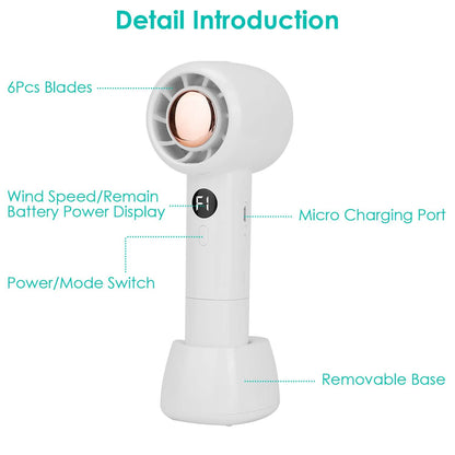 Mini Portable USB Rechargeable Handheld Cooling Fan
