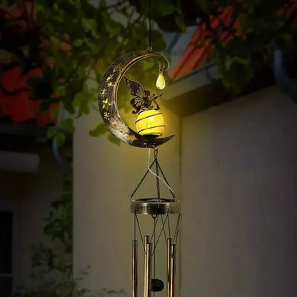 Moon Fairy Solar Wind Chimes Outdoor