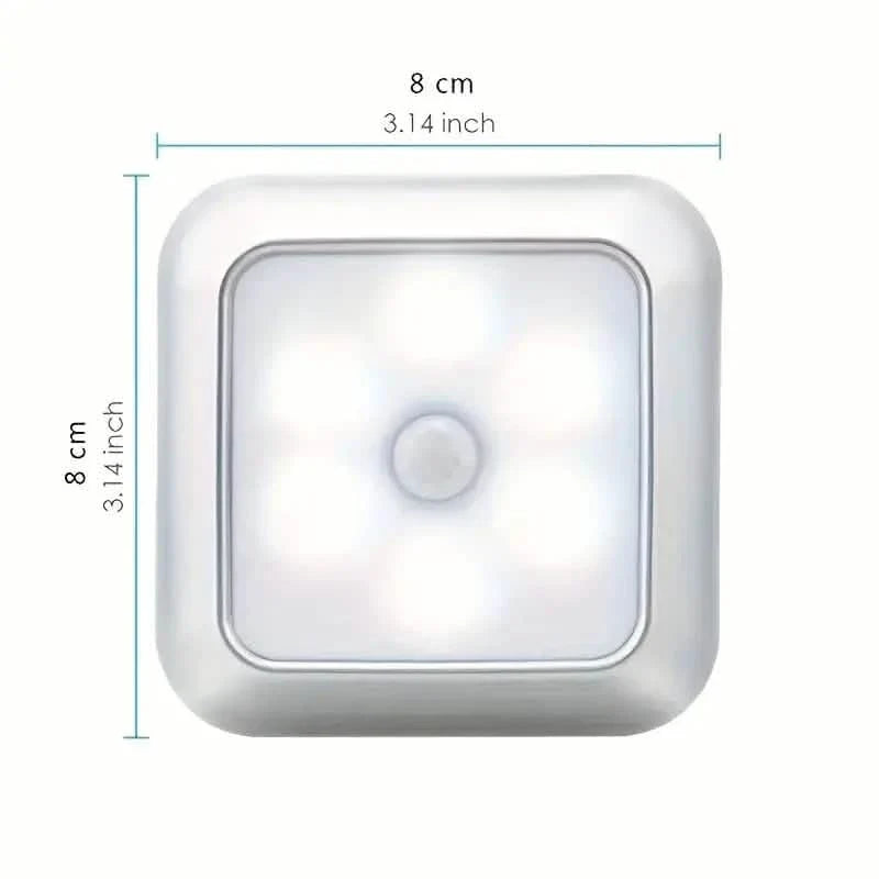 Motion Sensor Night Light, 6 LED Wall Lamp