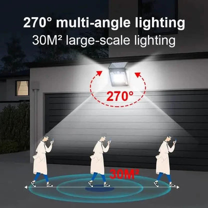 Motion Sensor Solar Street Light - Dusk to Dawn, Energy Efficient LED Lamp