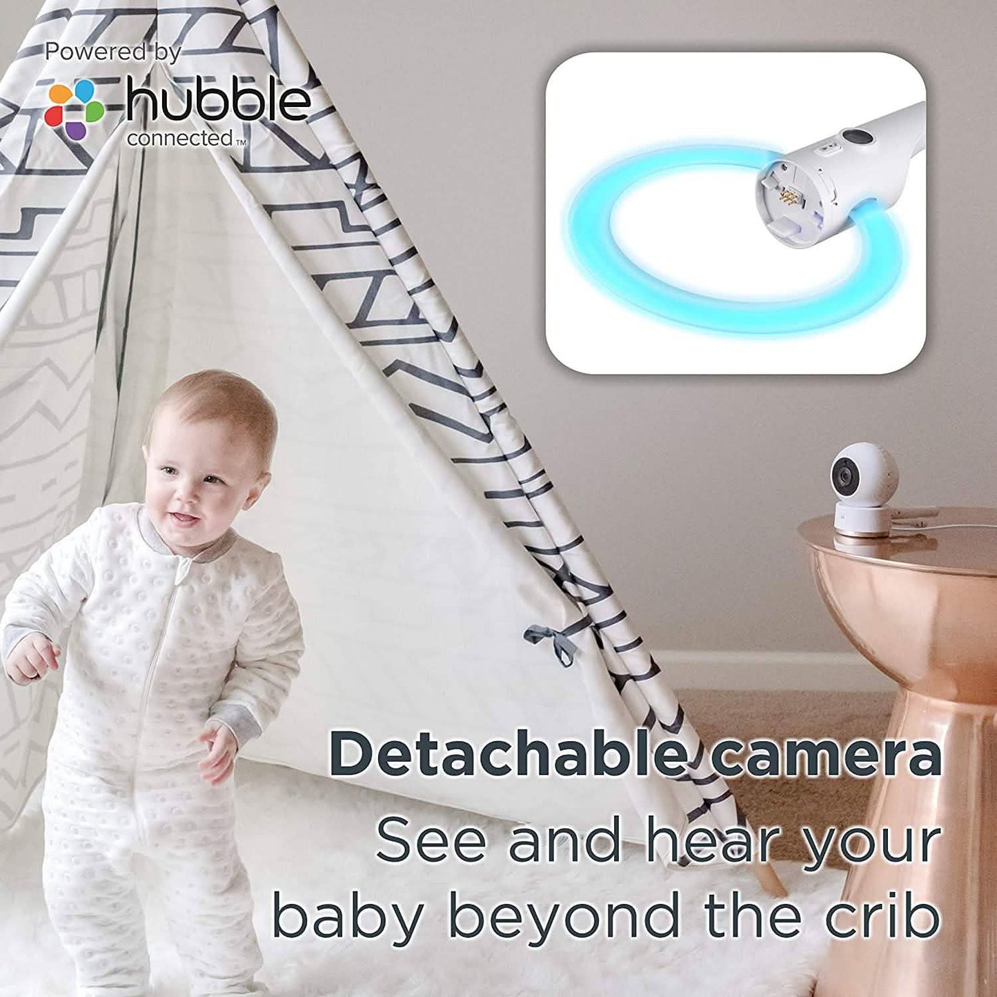 Motorola Halo+ Video Baby Monitor - Infant Wi-Fi Camera with Overhead Crib Mount - 4.3-Inch Color Screen with Infrared Night Vision and Intercom (Refurbished)