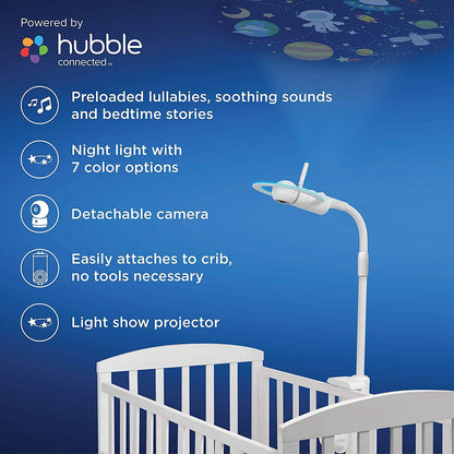 Motorola Halo+ Video Baby Monitor - Infant Wi-Fi Camera with Overhead Crib Mount - 4.3-Inch Color Screen with Infrared Night Vision and Intercom (Refurbished)