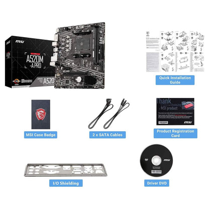 MSI A520M-A PRO Gaming Motherboard  (Refurbished)