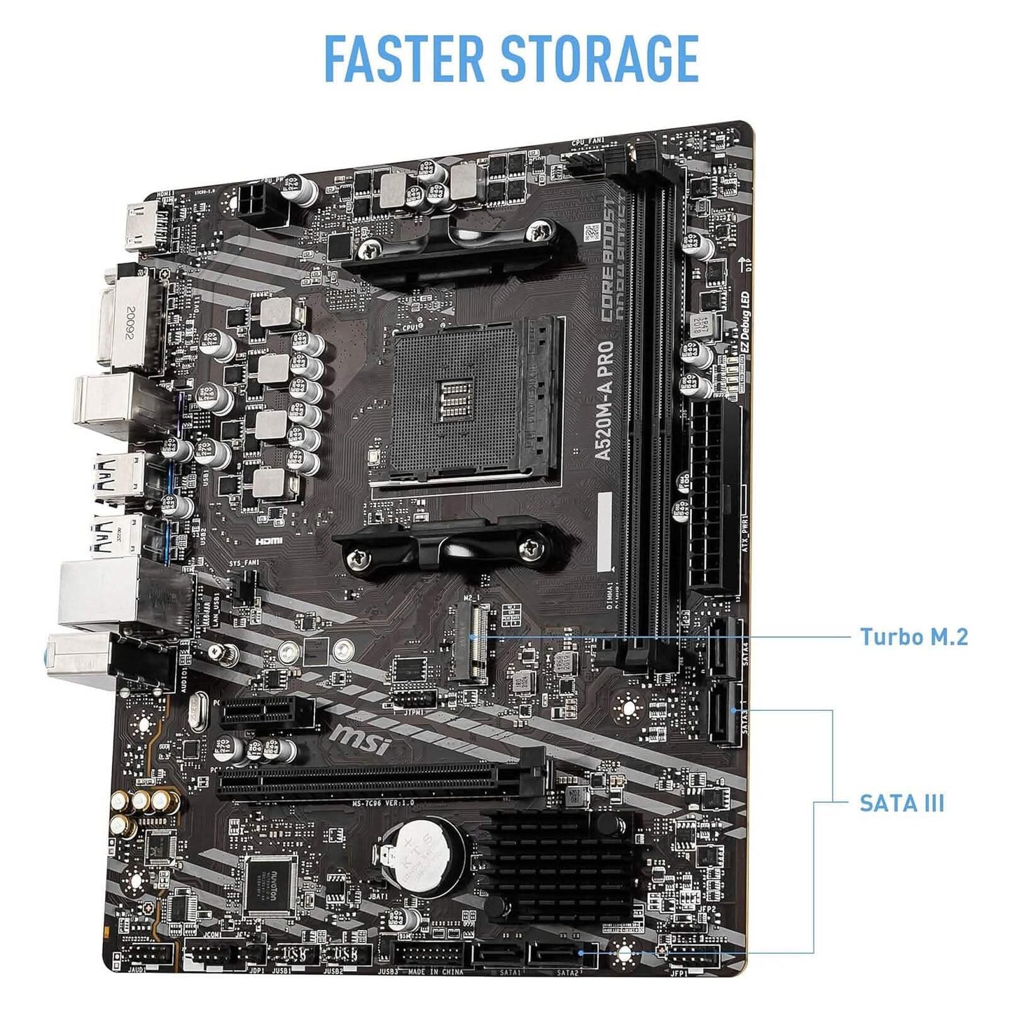 MSI A520M-A PRO Gaming Motherboard  (Refurbished)