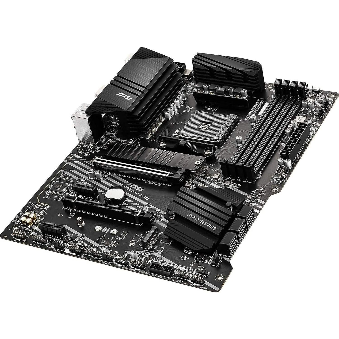 MSI B550-A PRO ProSeries Motherboard (AMD AM4, DDR4, PCIe 4.0, SATA 6Gb/s, M.2, USB 3.2 Gen 2, HDMI/DP, ATX) (Refurbished)