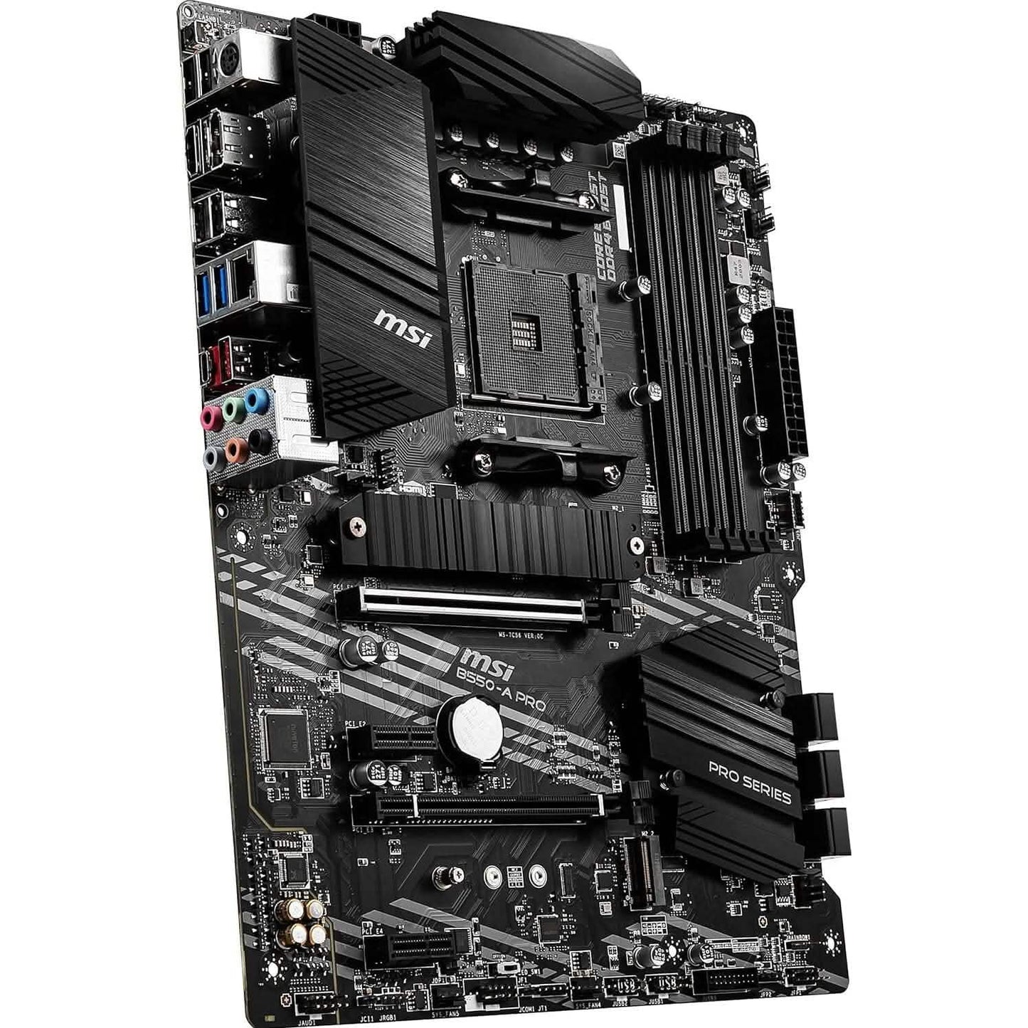 MSI B550-A PRO ProSeries Motherboard (AMD AM4, DDR4, PCIe 4.0, SATA 6Gb/s, M.2, USB 3.2 Gen 2, HDMI/DP, ATX) (Refurbished)