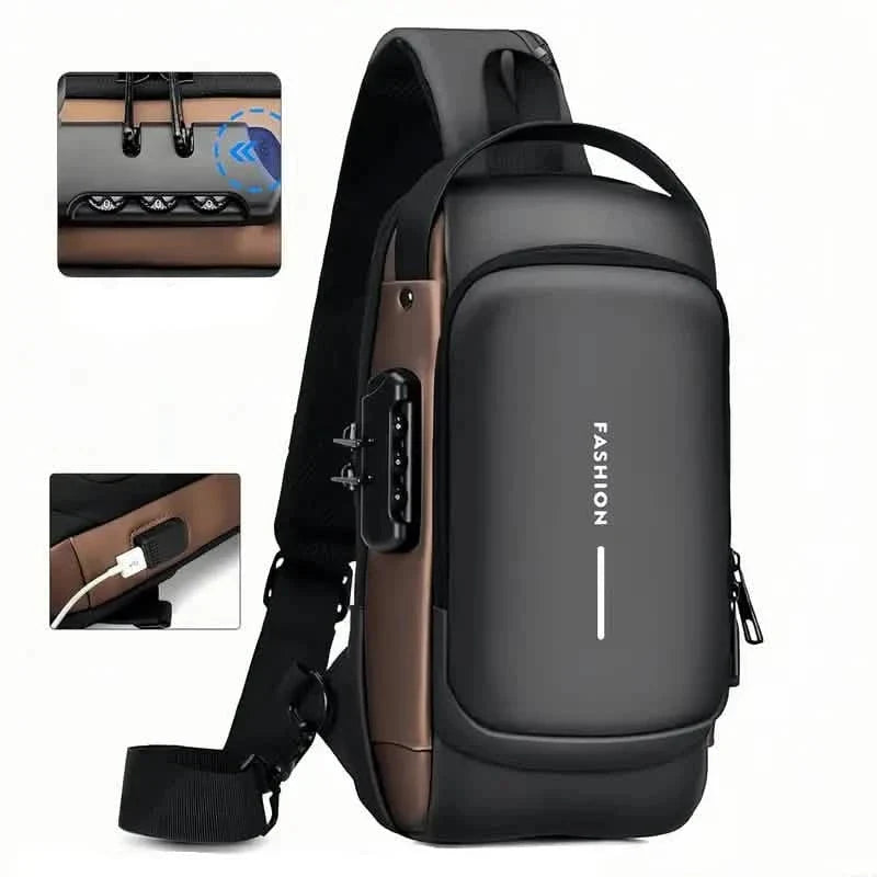 Multi-functional Trendy Sling Bag with Password Lock
