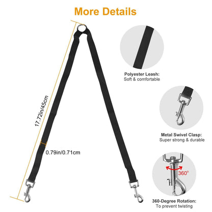 No-Tangle Dual Dogs Leash
