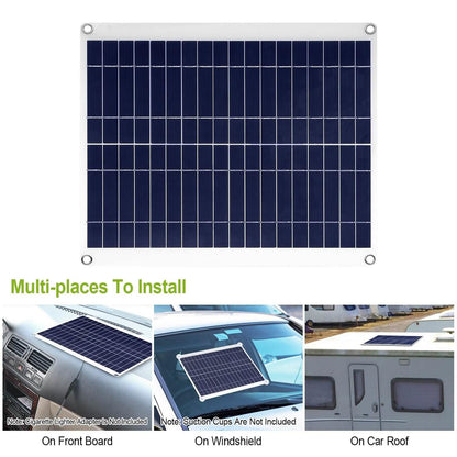 Outdoor Solar Panel 12V 25W Car Battery Charger
