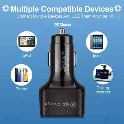 PBG LED 6-Port Car Charger Charge