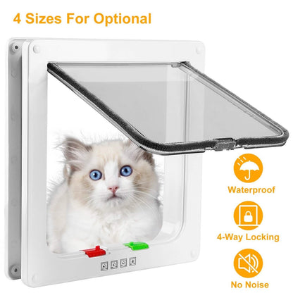 Pet 4 Way Locking Quiet Flap Door