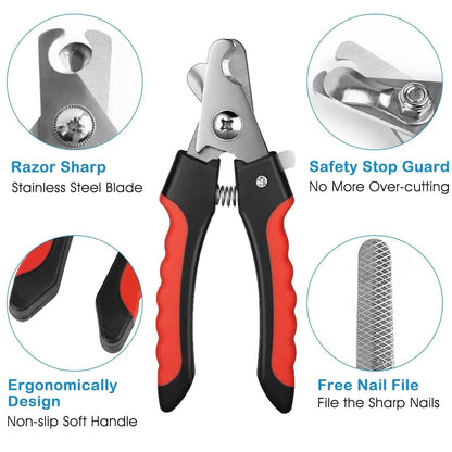 Pet Nail Trimmer  with Safety Guard to Avoid Over-Cutting Nails