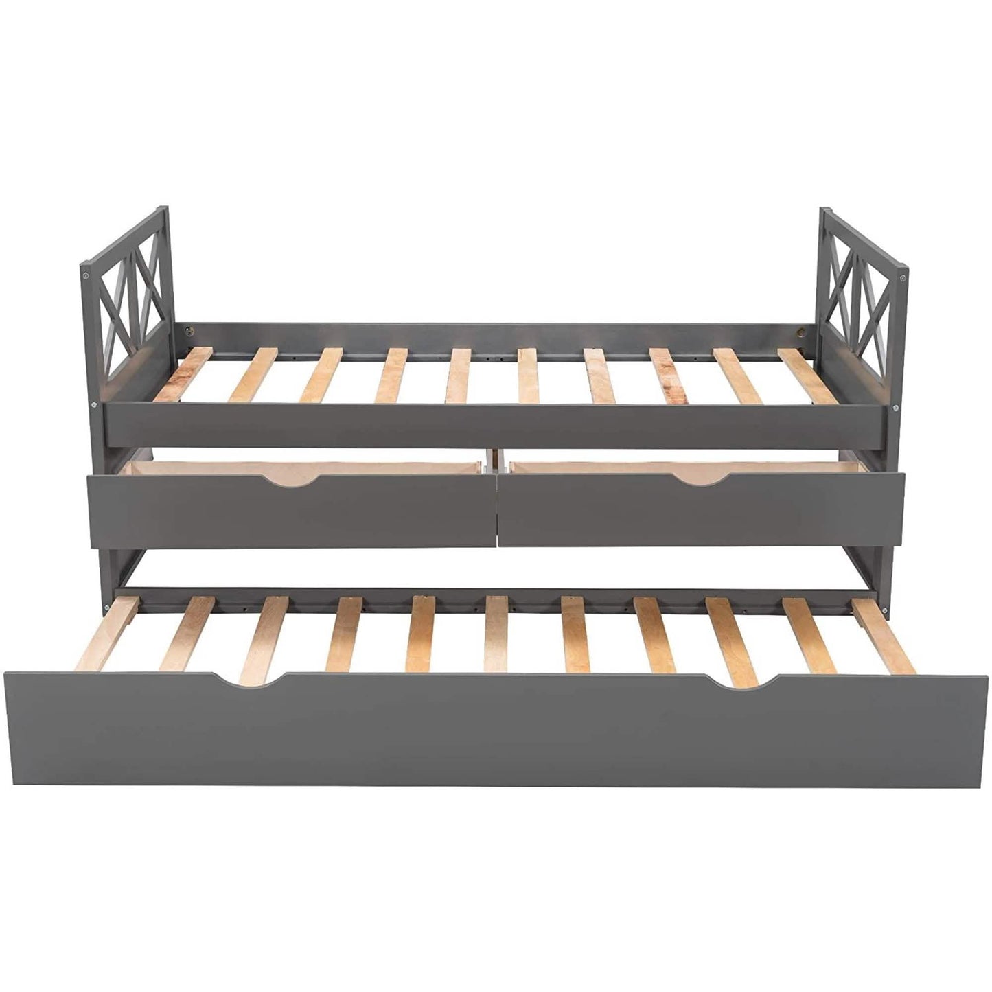 Platform Storage Bed with Trundle