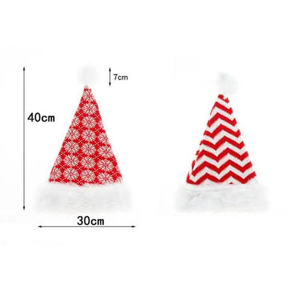 Plush Knitted Christmas Hat