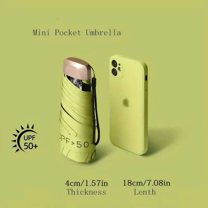 Pocket Windproof UV50 Anti-sunburn Rain Umbrella