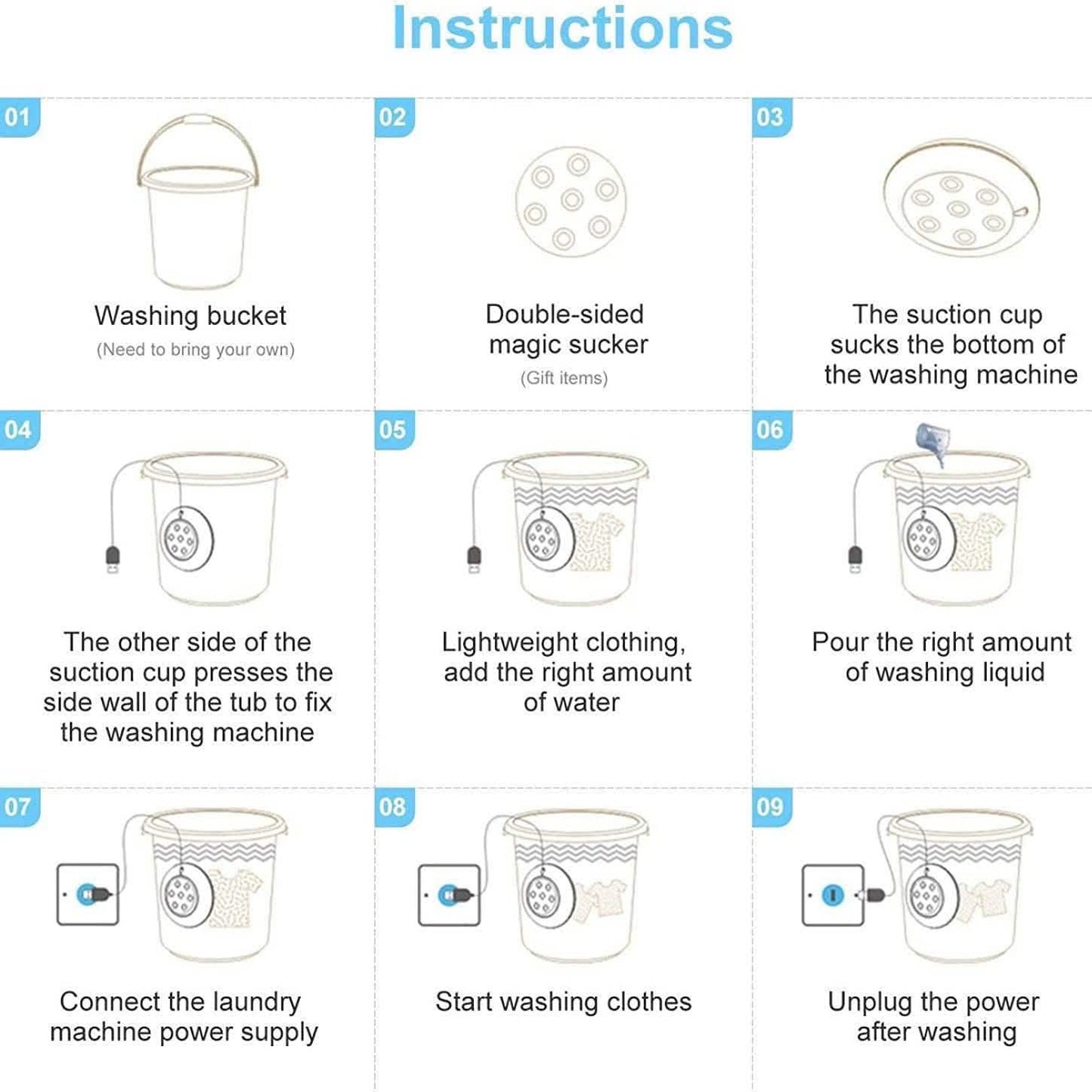 Portable Mini Washing Machine
