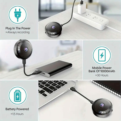 Portable Mini Wireless WiFi Camera, Indoor/Outdoor Surveillance Security Hidden Nanny Cam with Night Vision