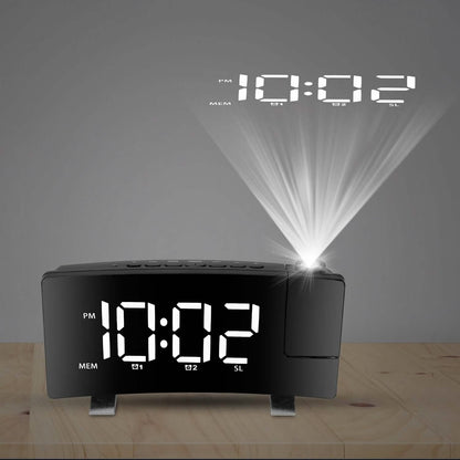 Projection Alarm Clock with Radio