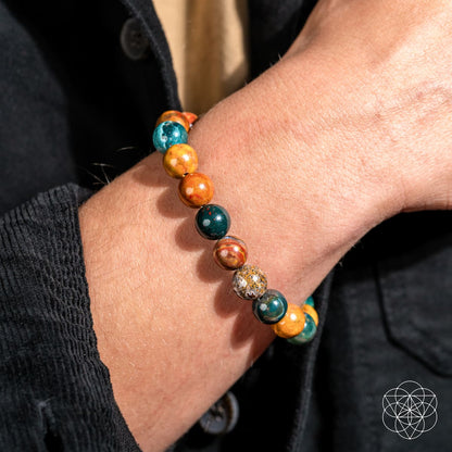 Quiet My Mind – Ocean Jasper Bracelet - Lumina Home