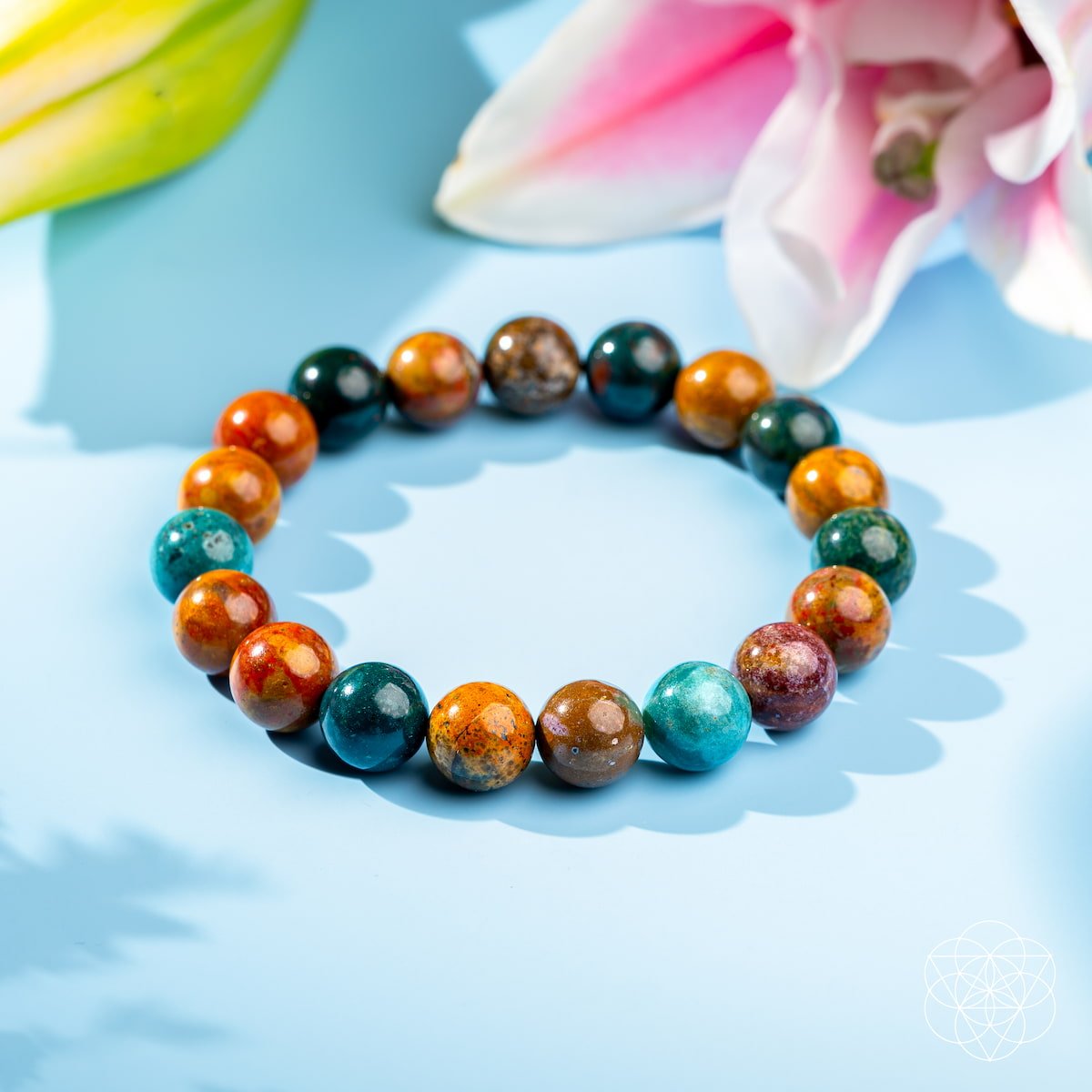 Quiet My Mind – Ocean Jasper Bracelet - Lumina Home