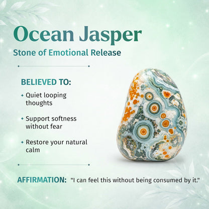 Quiet My Mind – Ocean Jasper Bracelet | 6mm - Lumina Home