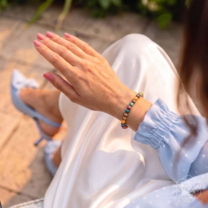 Quiet My Mind – Ocean Jasper Bracelet | 6mm - Lumina Home
