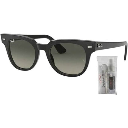 Ray-Ban RB2168 METEOR Sunglasses For Men For Women+ BUNDLE with Designer iWear Eyewear Care Kit  (Refurbished)