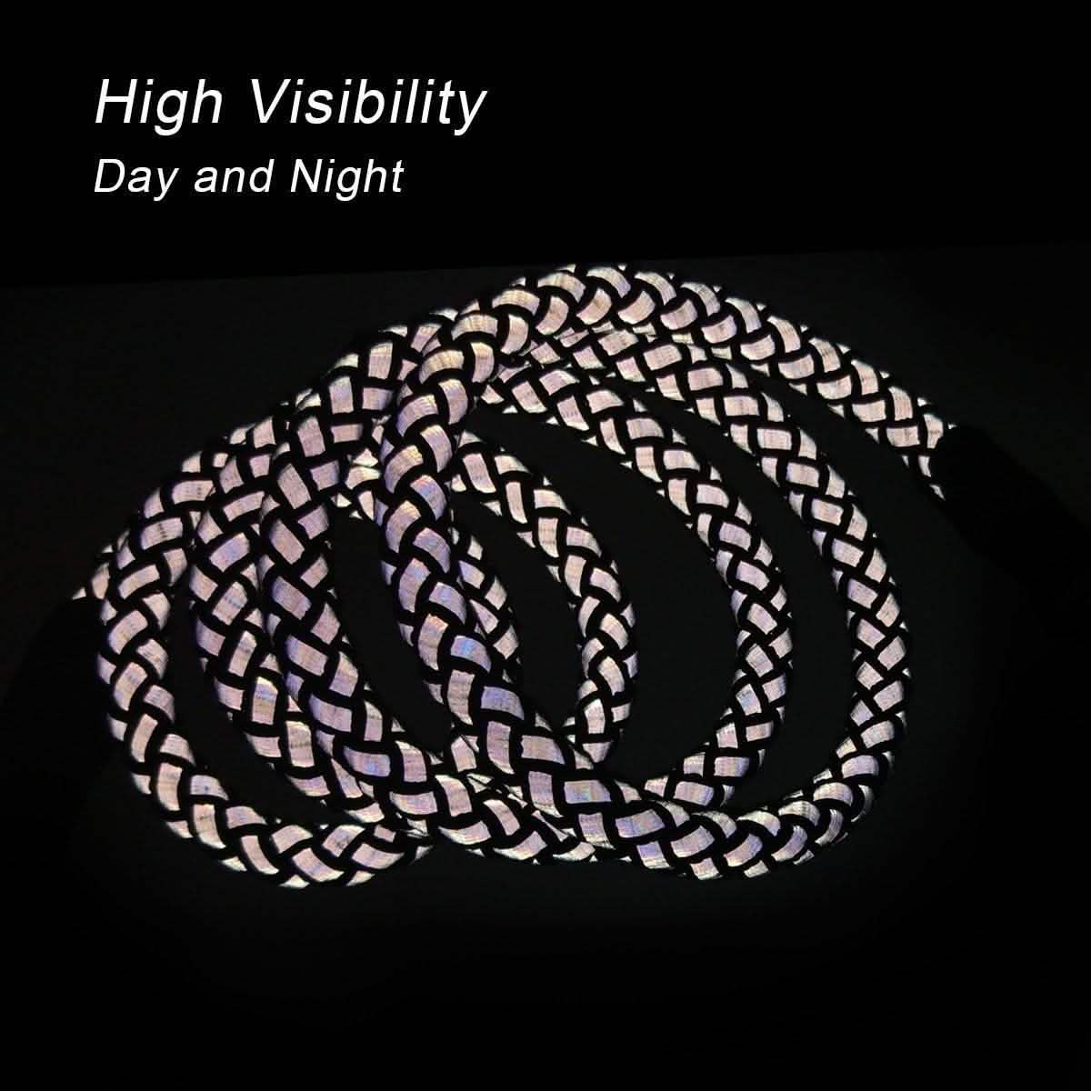 Reflective Stretchable Braided Leash for Pets