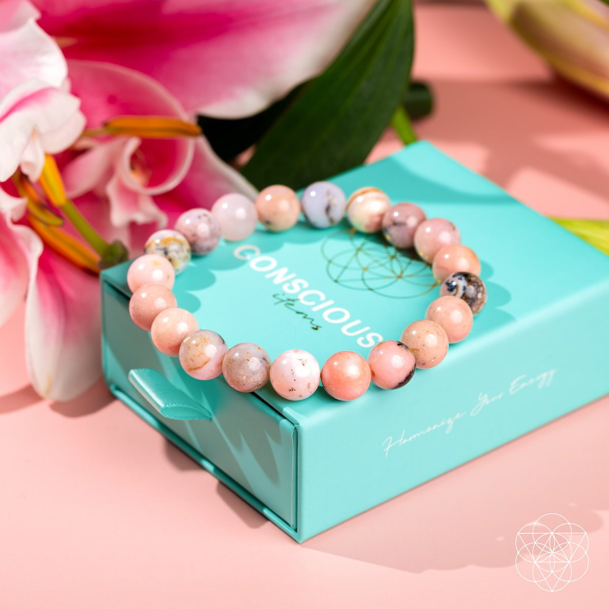 Repair My Heart - The Peruvian Pink Opal Bracelet - Lumina Home