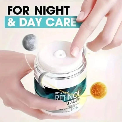 Retinol Moisturizing Cream With Collagen, Hyaluronic Acid, Vitamin C+E, Soothes Dry Skin