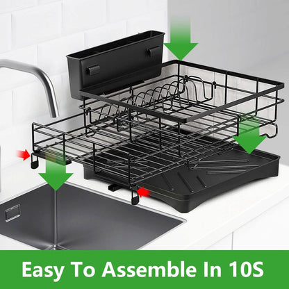 Retractable Dish Drying Rack