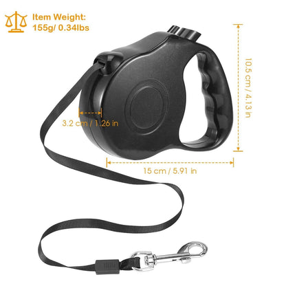 Retractable Dog Leash 16ft Extendable Range Heavy Duty Dog Walking Leash