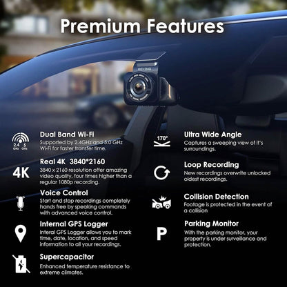 RexingUSA V55 Dash Cam - 4k Modular Capabilities  (Refurbished)