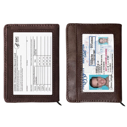 RFID-Blocking Slim Faux Leather Wallet