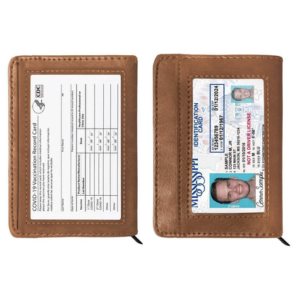 RFID-Blocking Slim Faux Leather Wallet