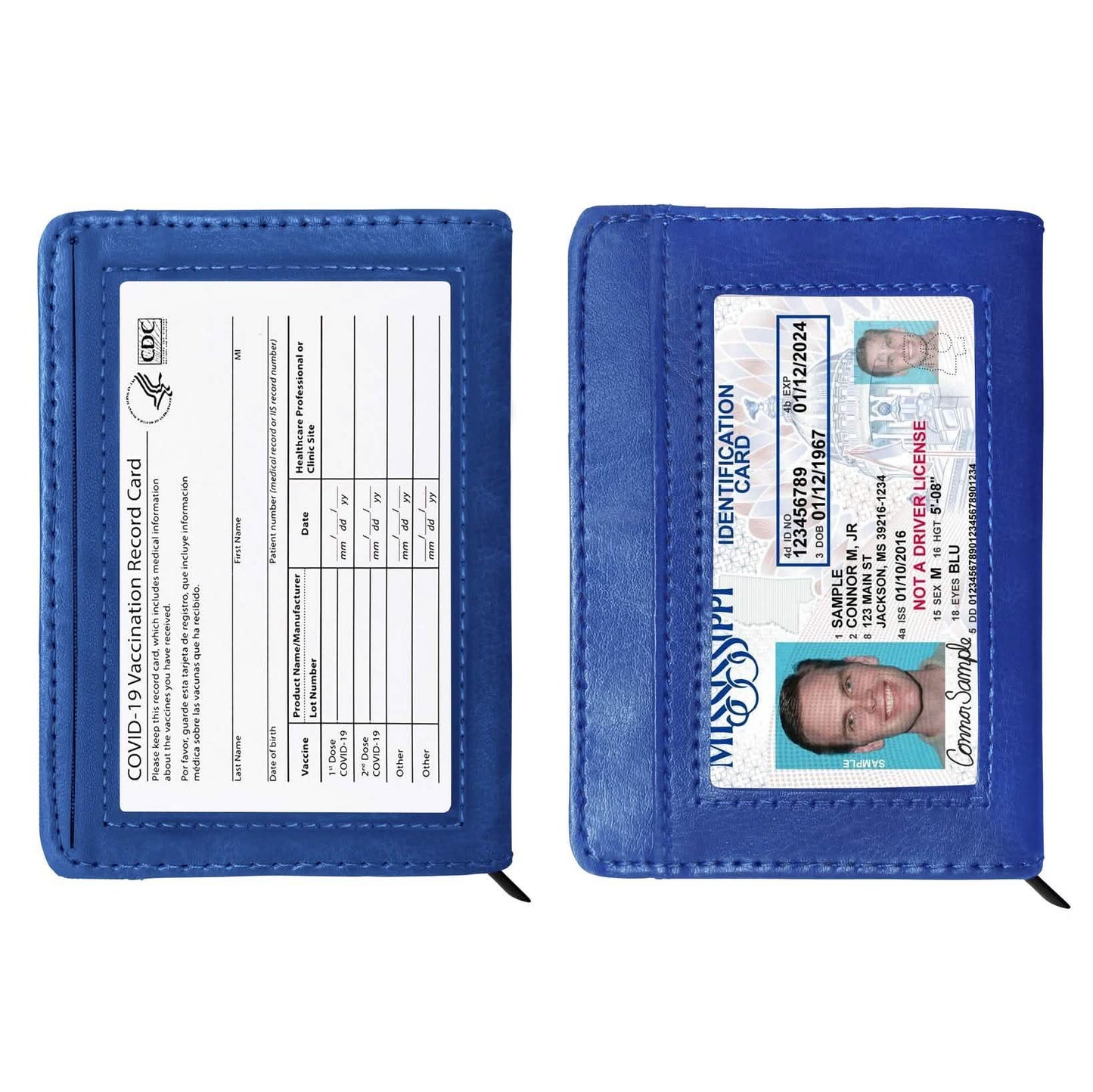 RFID-Blocking Slim Faux Leather Wallet