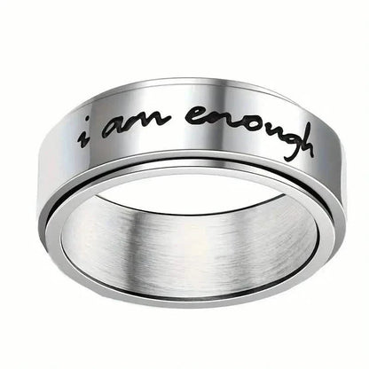 Rotatable Stainless Steel Anxiety Ring